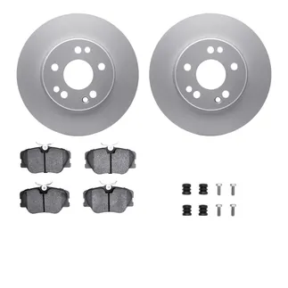 R1 Concepts WDUH1-63129 Carbon Series Brake Rotors W/ 5000 Oep Brake Pads & Hdw